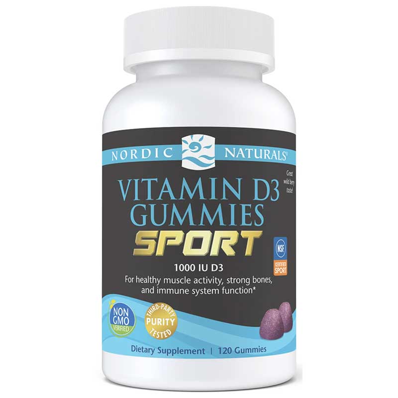 Nordic Naturals Vitamin D3 Gummies Sport 120 Gummies