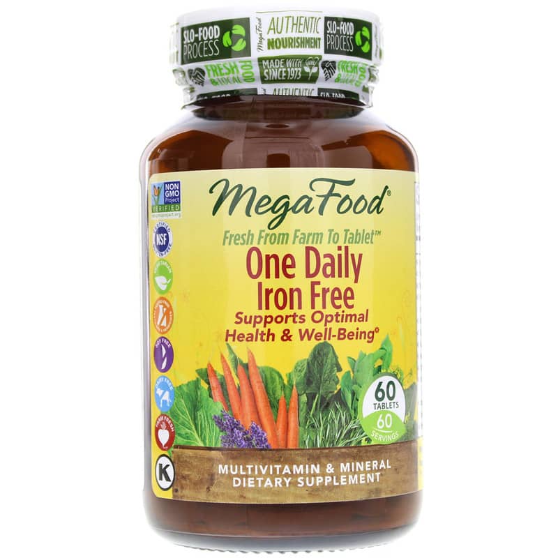 Megafood One Daily Iron Free 60 Tablets