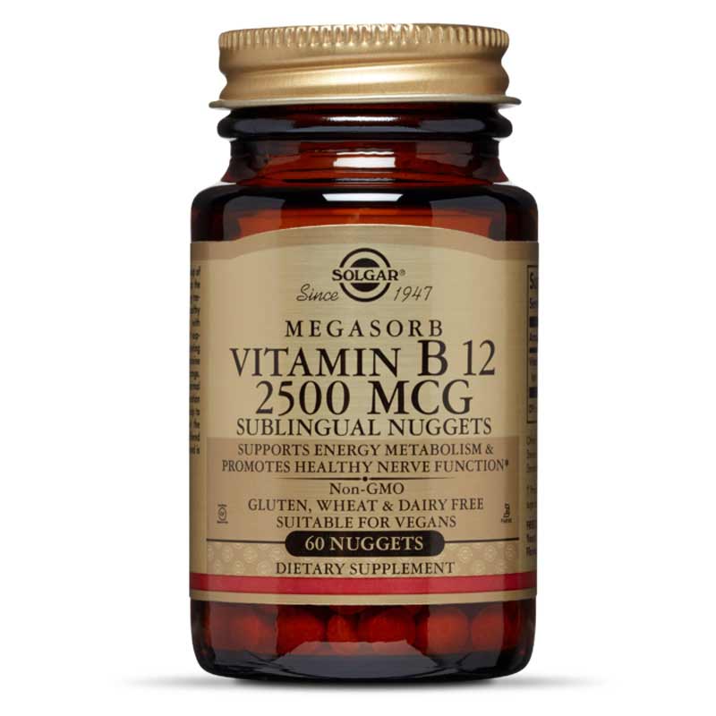 Solgar Vitamin B12 2500 Mcg 60 Nuggets