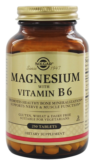 Solgar - Magnesium With Vitamin B6 - 250 Tablets