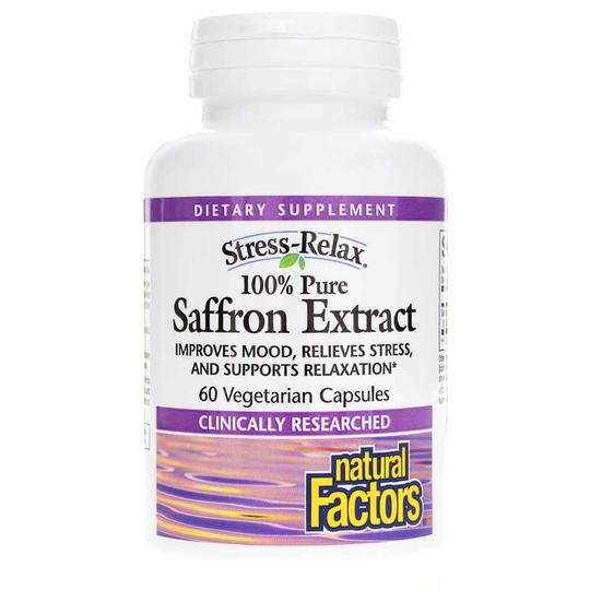 Natural Factors Stress-Relax Saffron Extract 60 Veg Capsules