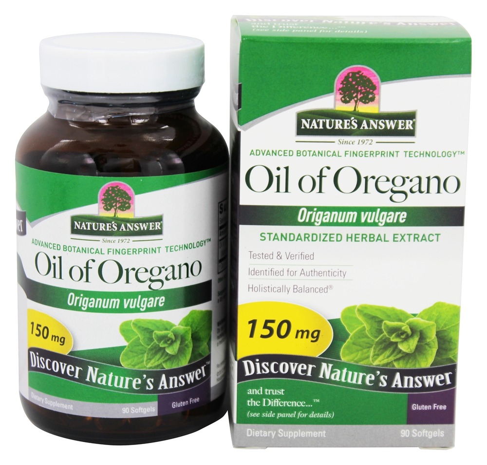 Nature's Answer - Oil of Oregano 150 mg. - 90 Softgels
