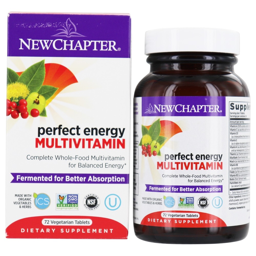 New Chapter - Perfect Energy Whole-Food Multivitamin - 72 Vegetarian Tablets