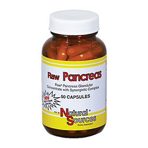 Raw Pancreas Glandular - Concentrate with Synergistic Complex (50 Capsules)