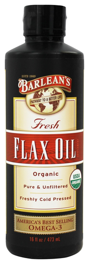 Barlean's - Fresh Flax Oil 100 Organic Pure & Unfiltered Cold Pressed - 16 fl. oz.