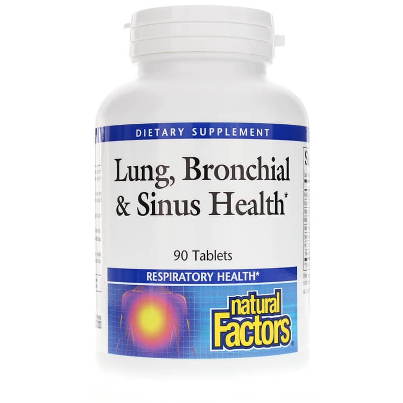 Natural Factors Lung, Bronchial & Sinus Health 90 Tablets