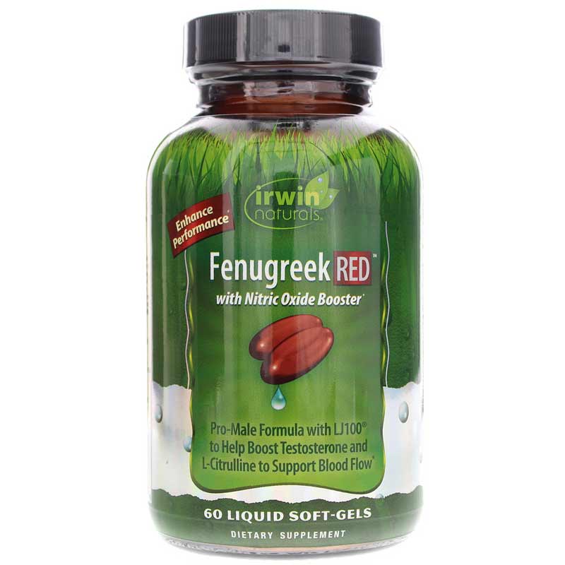 Irwin Naturals Fenugreek RED with Nitric Oxide Booster 60 Liquid Softgels