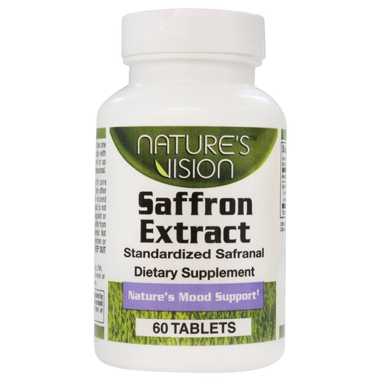 Nature's Vision - Saffron Extract Standardized Safranal 50 mg. - 60 Tablets