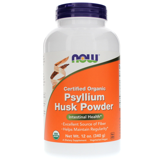 NOW Foods Psyllium Husk Powder Organic 12 Oz