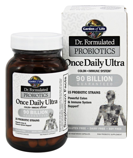 Garden of Life - Dr. Formulated Probiotics Once Daily Ultra 90 Billion CFU - 30 Vegetarian Capsules