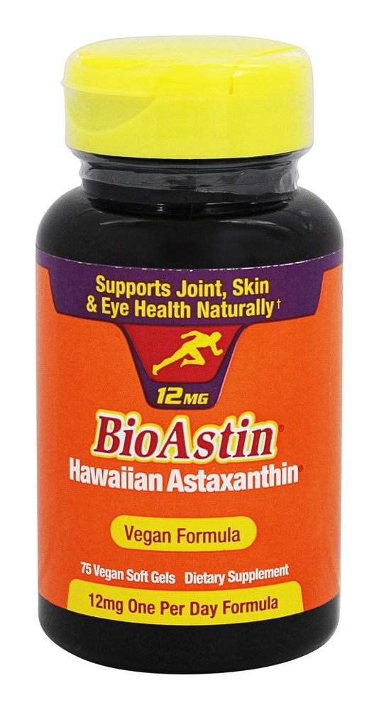 Nutrex Hawaii - BioAstin Hawaiian Astaxanthin Vegan Formula 12 mg. - 75 Vegetarian Softgels