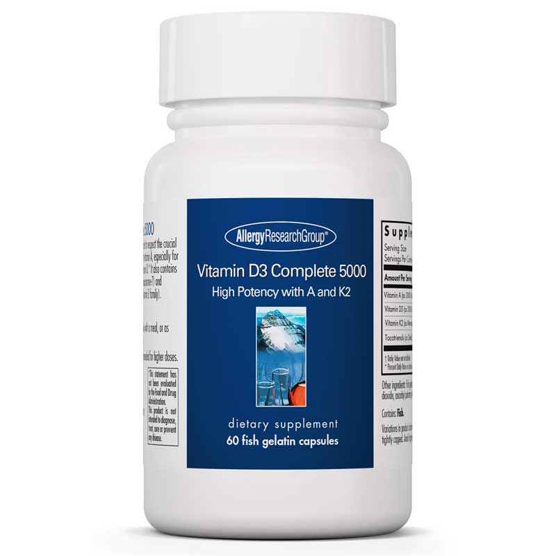 Allergy Research Group Vitamin D3 Complete 5000 IU Softgels 60 Softgels