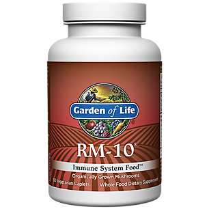 RM-10 Organically Grown Mushrooms - 1,165 MG (60 Vegetarian Caplets)