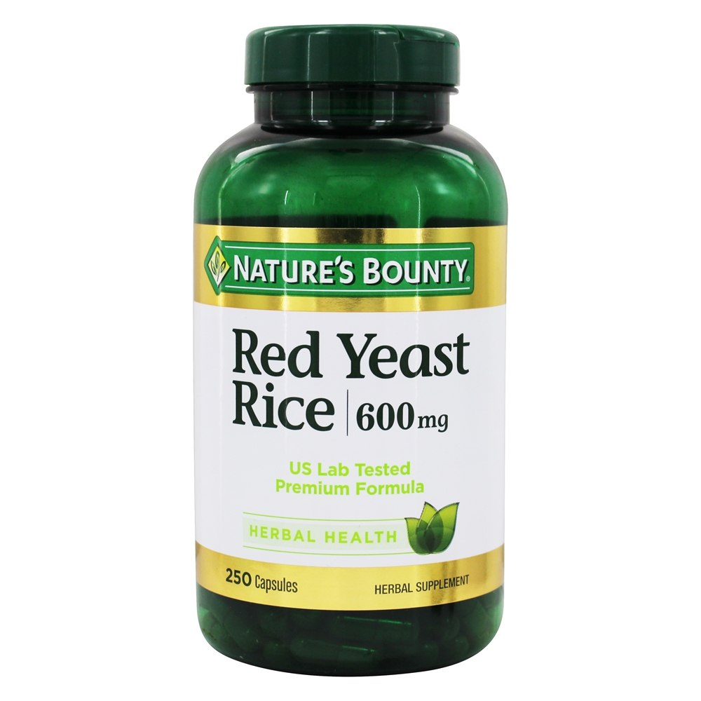 Nature's Bounty - Red Yeast Rice 600 mg. - 250 Capsules