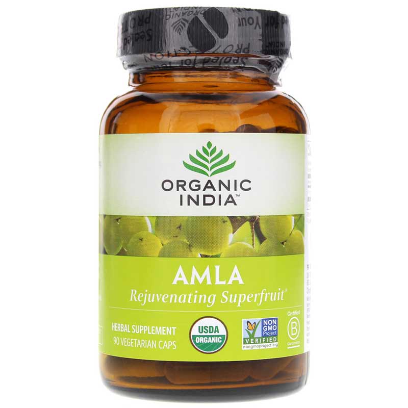 Organic India Amla Certified Organic 90 Veg Capsules