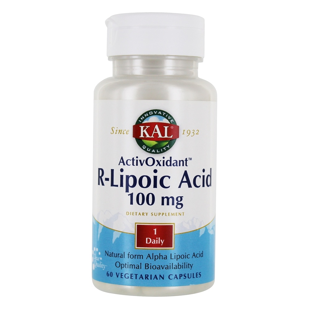 Kal - R-Lipoic Acid ActivOxidant 100 mg. - 60 Vegetarian Capsules