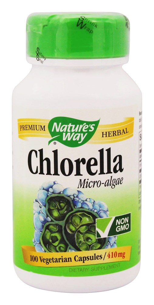 Nature's Way - Chlorella Micro-Algae 410 mg. - 100 Vegetarian Capsules