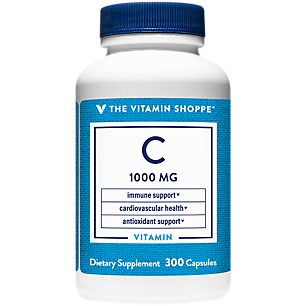 Vitamin C - Immune, Antioxidant & Cardiovascular Health Support - 1,000 MG (300 Capsules)