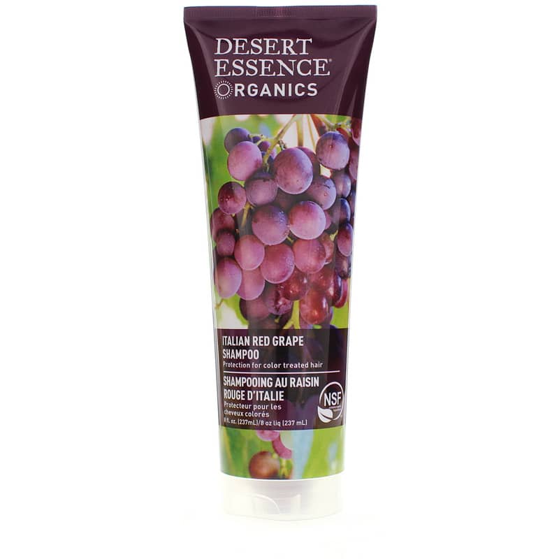 Desert Essence Italian Red Grape Shampoo for Color Treated Hair 8 Oz