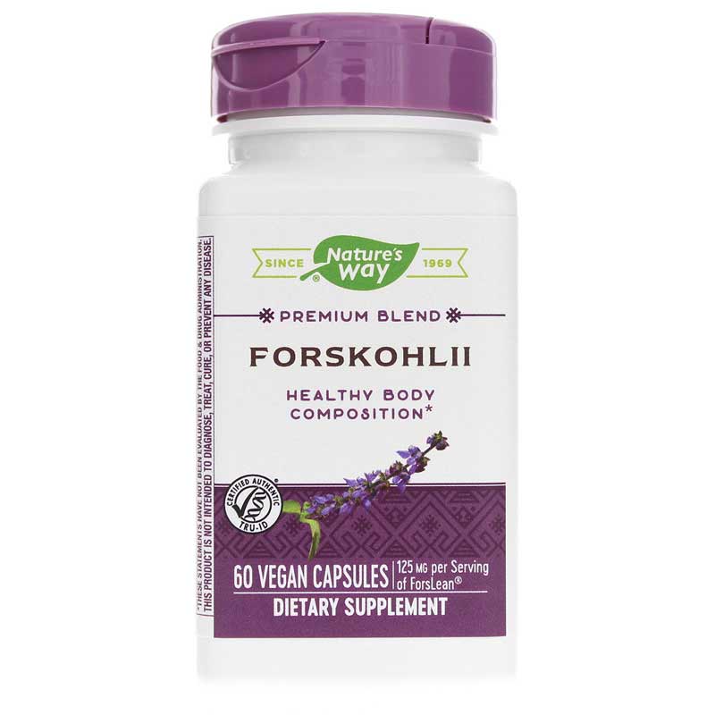 Natures Way Forskohlii Standardized 60 Veg Capsules