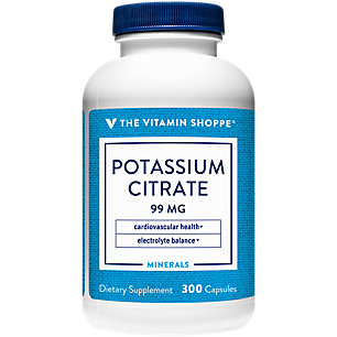 Potassium Citrate - Cardiovascular Health & Electrolyte Balance - 99 MG (300 Capsules)
