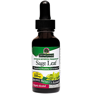 Sage Leaf - Super Concentrated Organic Alcohol - 500 MG (1 Fluid Ounce)
