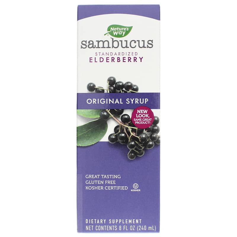 Natures Way Sambucus Elderberry Original Syrup 8 Oz