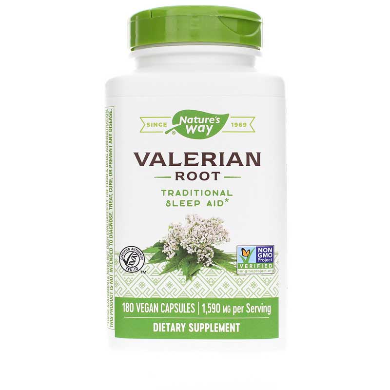 Natures Way Valerian Root 180 Veg Capsules