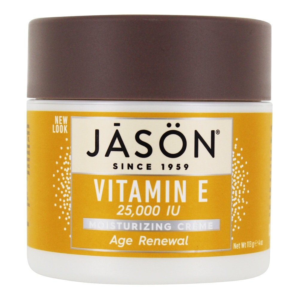 JASON Natural Products - Moisturizing Age Renewal Vitamin E Creme 25000 IU - 4 oz.