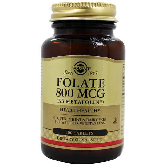 Solgar - Folate for Heart Health 800 mcg. - 100 Tablets
