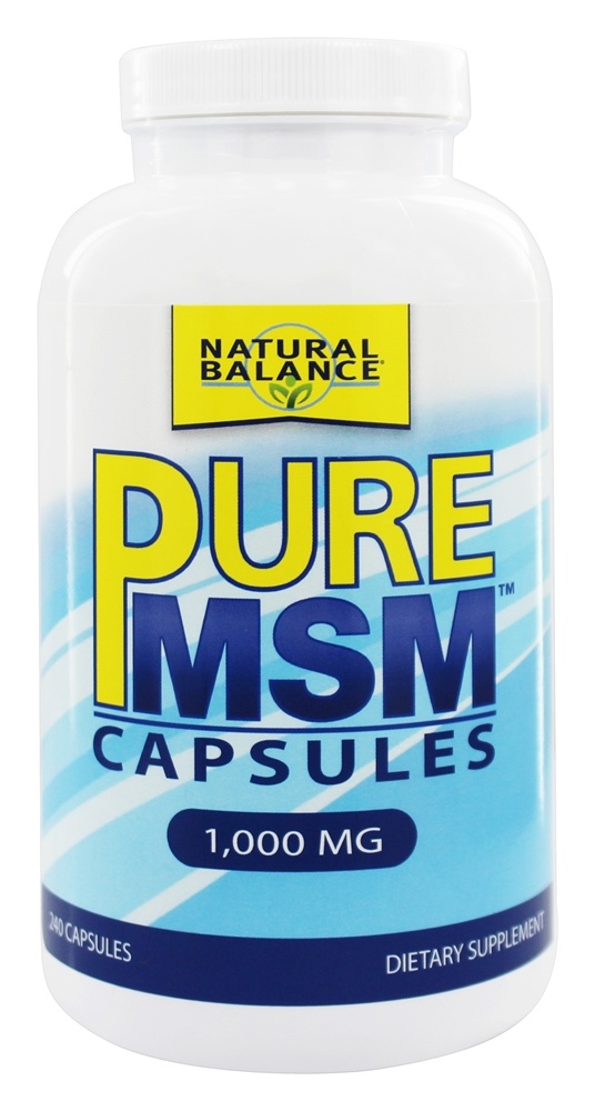 Natural Balance - Pure MSM 1000 mg. - 240 Capsules (Formerly Trimedica)