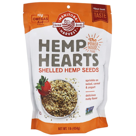 Manitoba Harvest - Natural Hemp Hearts Shelled Hemp Seeds - 1 lb.