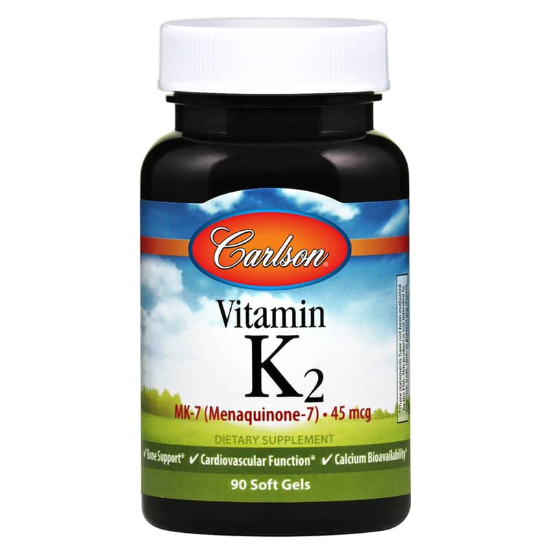 Carlson Labs Vitamin K2 (as Mk-7) 45 Mcg 90 Softgels
