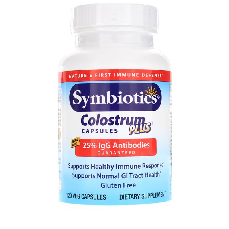 Symbiotics Colostrum Plus Capsules 120 Veg Capsules