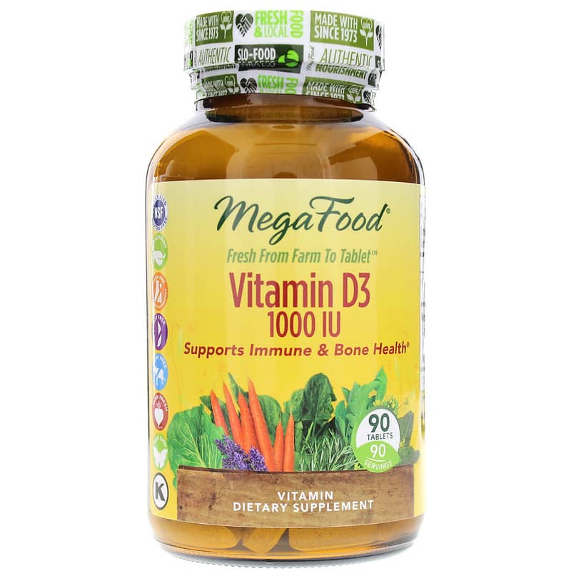 Megafood Vitamin D3 1000 IU 90 Tablets