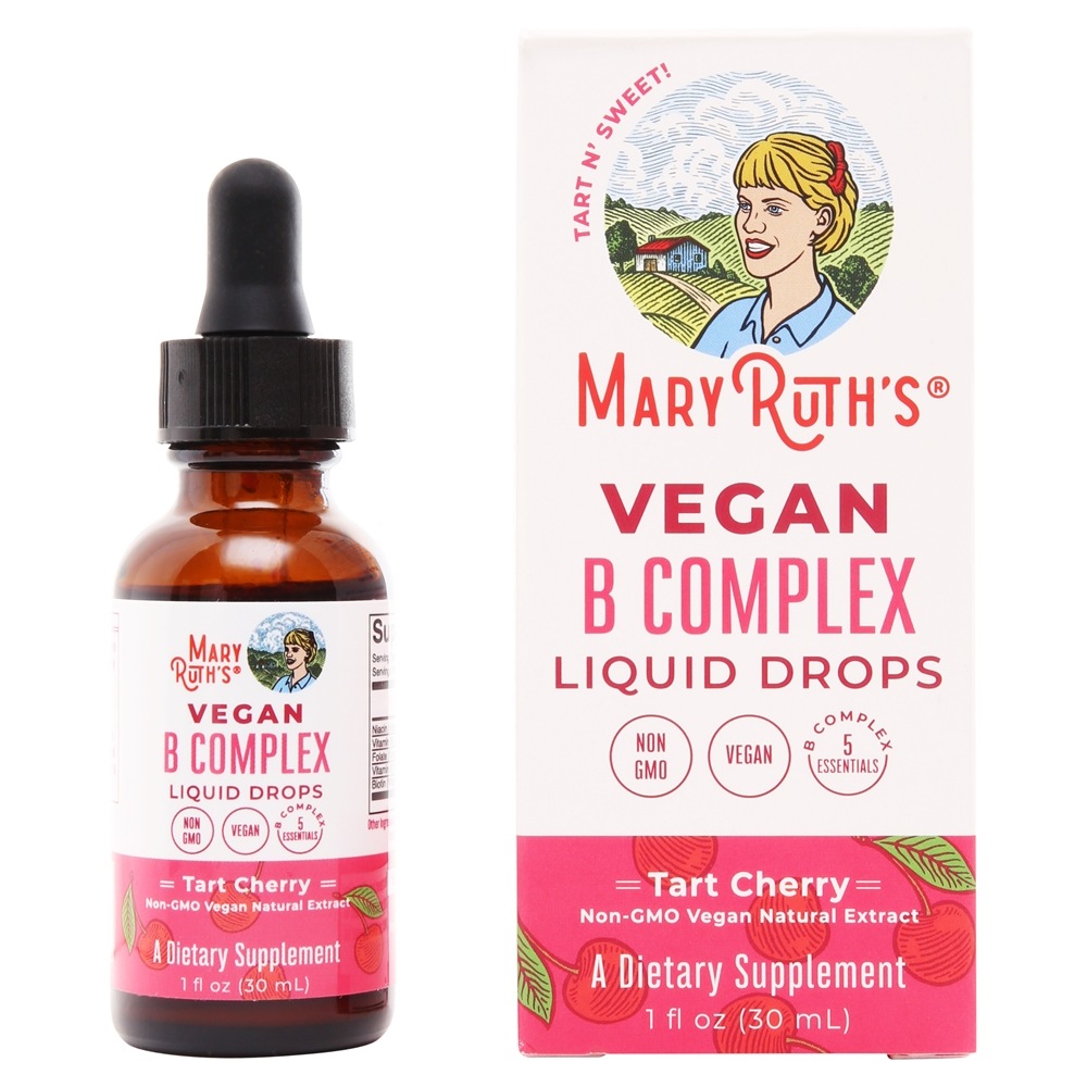 MaryRuth Organics - Vitamin B-Complex Vegan Liquid Drops Tart Cherry - 1 fl. oz.