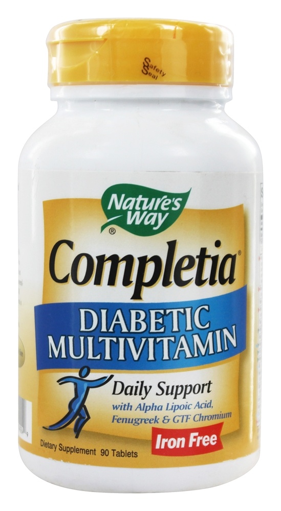 Nature's Way - Completia Diabetic (iron-free) Multi-Vitamin - 90 Tablets