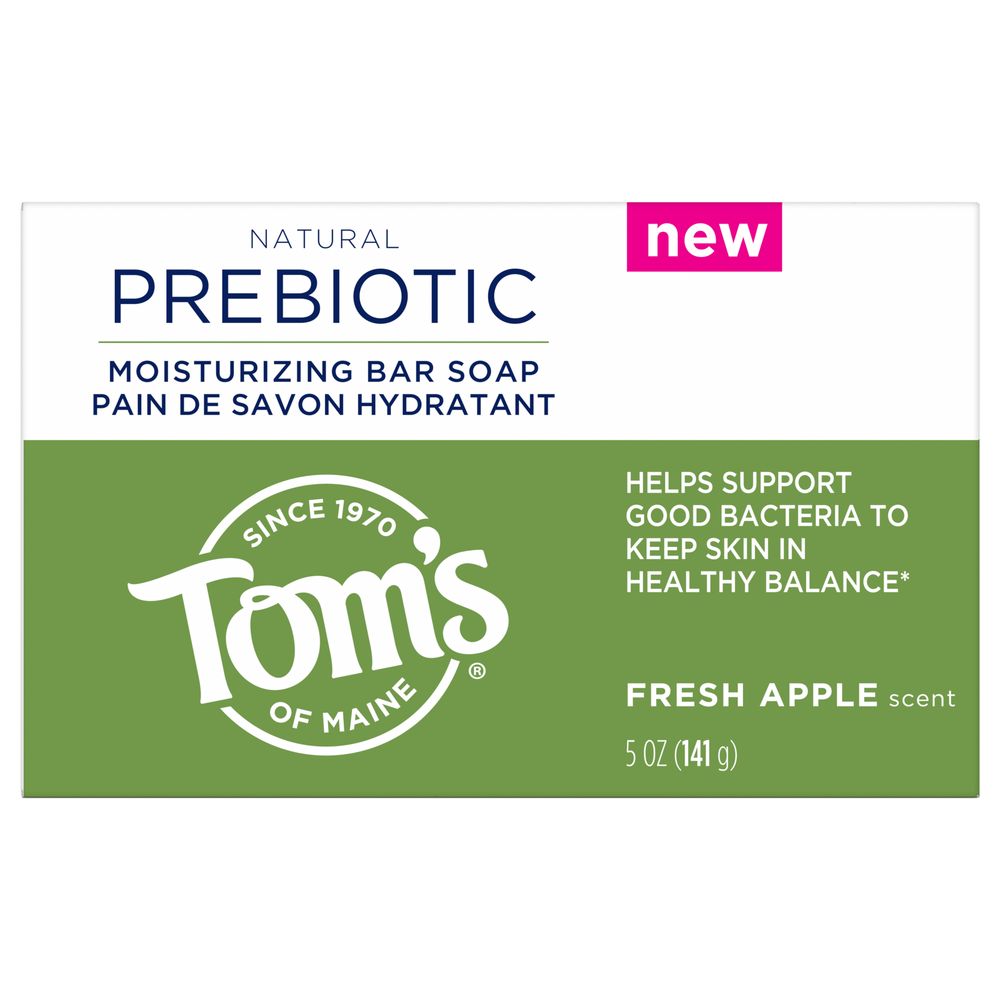 Tom's of Maine - Natural Prebiotic Moisturizing Bar Soap Fresh Apple - 5 oz.