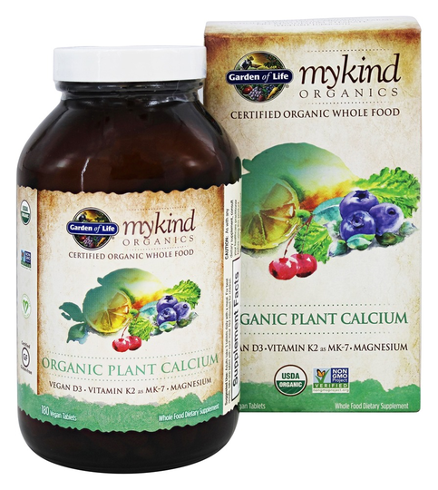 Garden of Life - mykind Organics Organic Plant Calcium - 180 Vegetarian Tablets