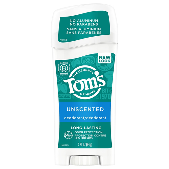 Tom's of Maine - Long Lasting Natural Deodorant Unscented - 2.25 oz.