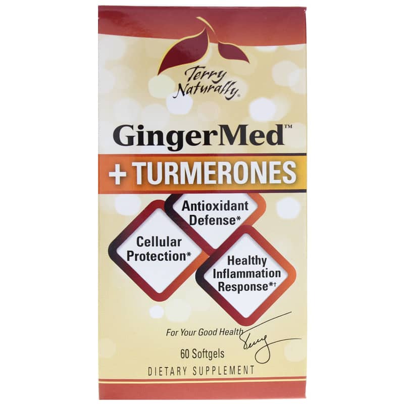 Terry Naturally GingerMed + Turmerones 60 Softgels