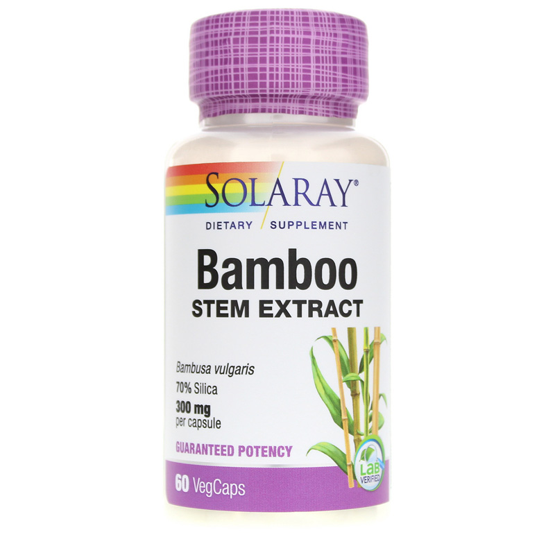 Solaray Bamboo Stem Extract 300 Mg 60 Veg Capsules