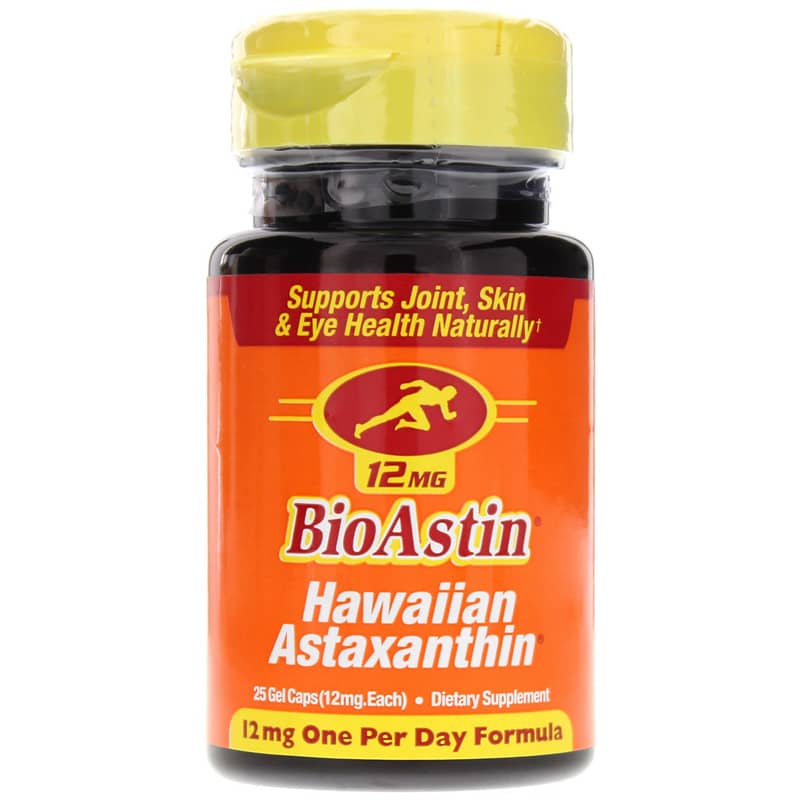 Nutrex Hawaii BioAstin 12 Mg Hawaiian Astaxanthin 25 Gel Caps 25 Gel Capsules