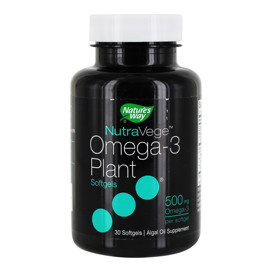 Nature's Way - NutraVege Omega-3 Plant Formula 500 mg. - 30 Softgels