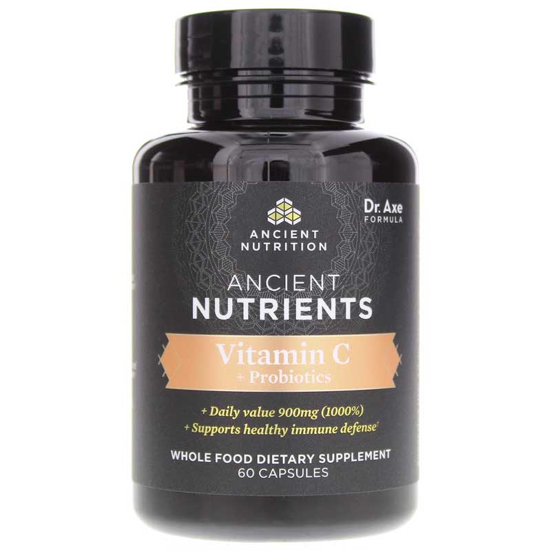 Ancient Nutrition Ancient Nutrients Vitamin C + Probiotics 60 Capsules