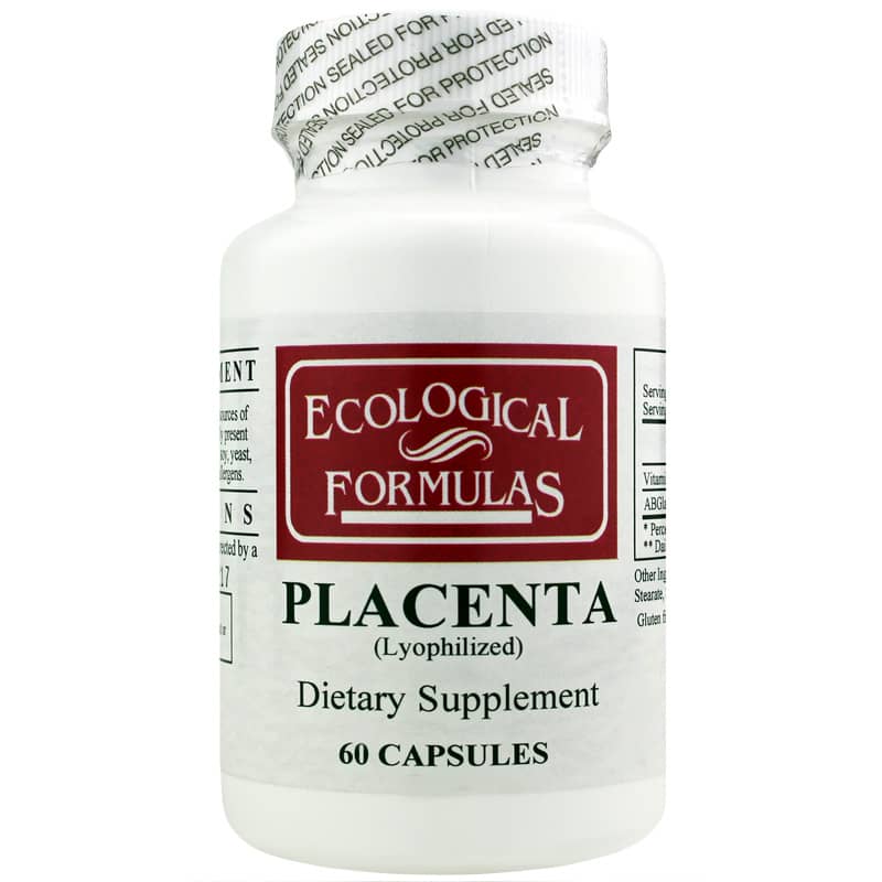 Ecological Formulas Placenta 60 Capsules