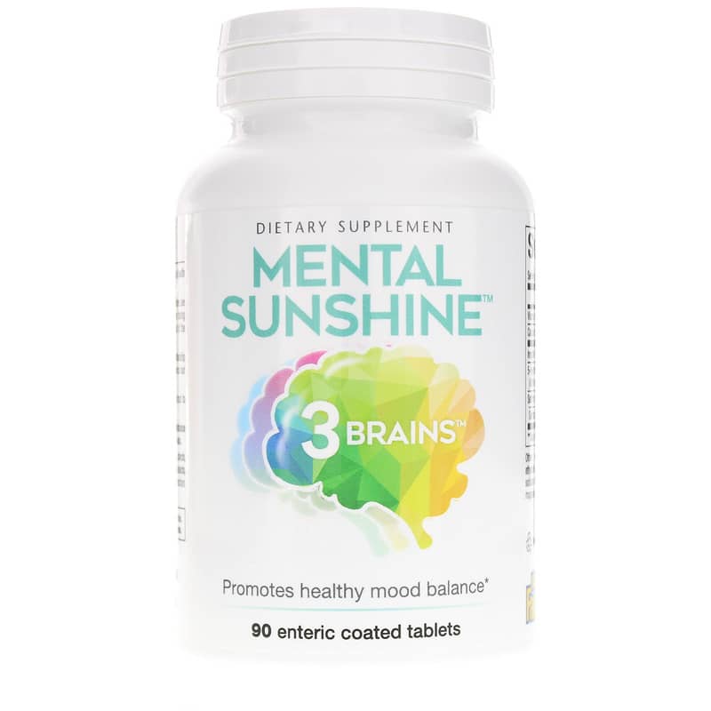 Natural Factors 3 Brains Mental Sunshine 90 Enteric Coated Tablets