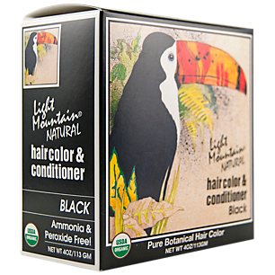 Pure Botanical Hair Color & Conditioner - Black - Organic (4 Ounces)