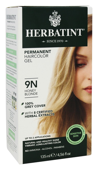 Herbatint - Herbal Haircolor Permanent Gel 9N Honey Blonde - 4.5 fl. oz.