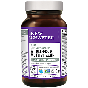 Organic Multivitamin for Every Man 40+ - Whole-Food Complex - Once Daily (72 Tablets)